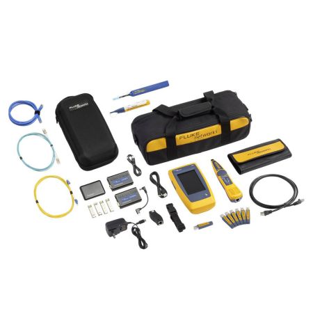 LIQ-KIT-FMC | Pack comprenant kit avancé de testeur de câble et réseau LinkIQ, kit de convertisseur, un détecteur et un nettoyant