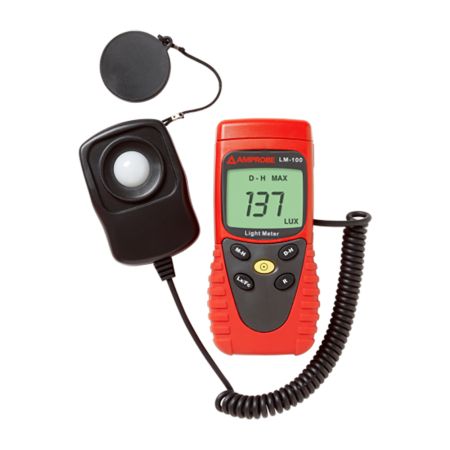 LM-100 | Luxmètre numérique portable 200 000 Lux, avec changement de gamme manuel 