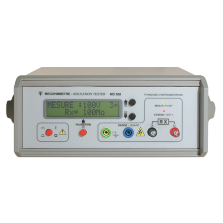 MD508 | Mégohmmètre numérique de table 10 TΩ, tension d'essai jusqu'à 500 V 