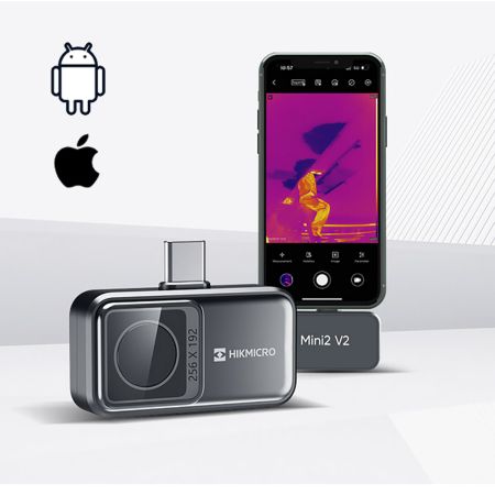HM-TJ12-3ARF-MINI2V2 | Module caméra thermique Mini2 V2 pour smartphone Android ou iOS, 256 x 192 px, -20°C à 400°C, 25 Hz