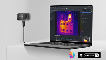 HM-TJ12-3ARF-MINI2V2 | Module caméra thermique Mini2 V2 pour smartphone Android ou iOS, 256 x 192 px, -20°C à 400°C, 25 Hz