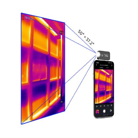 HM-TJ12-3ARF-MINI2 | Module caméra thermique Mini2 pour smartphone 256 x 192 px, -20°C à 350°C, 25 Hz 