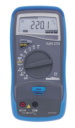 MX0023-CG | Multimètre numérique portable TRMS 