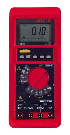 MX58HD | Multimètre numérique portable TRMS 50 000 points, avec protection IP67 