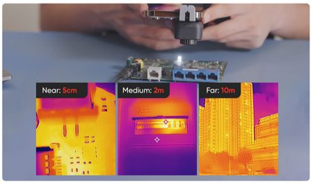 HM-TJ52-3AQF/W-MINI | Module caméra thermique sans fil MiniX pour smartphone, Android ou iOS, 256 x 192 px, -20°C à 550°C, 25 Hz, Wi-Fi