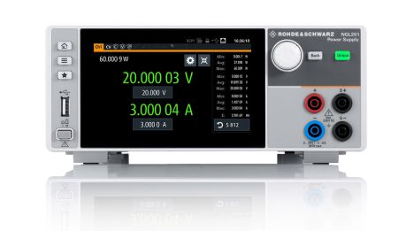 User interface of the R&S NGL200 Power Supply Series