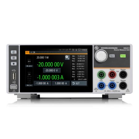 NGU411 | Unité source de mesure (SMU) 1 voie 20 W, 4 quadrants ±20 V / ±2 A, résolution 6½ digits