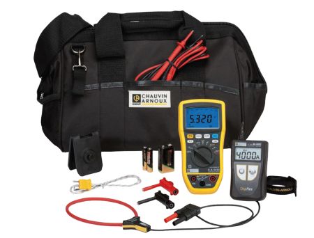 P01299967 | Pack électricien : multimètre CA 5233, ampèremètre MA 4000D- 350, sac de transport, pointes de touches et fixation