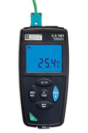 P01654821 | Thermomètre 1 voie à thermo couple (K / J / T / E / E / N / R / S) CA 1821 