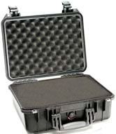 PC1450 | Valise rigide de transport étanche IP 67 anti-chocs, dimensions intérieures 37.6 x 26.3 x 15.2 cm