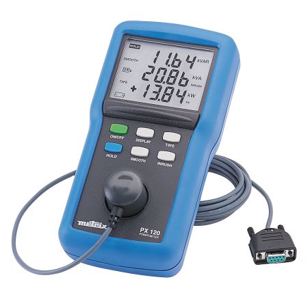 PX120 | Wattmètre numérique portable 6 kW, monophasé / triphasé 