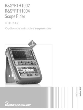 RTH-K15 | Mémoire segmentée et historique pour oscilloscopes série RTH1000 