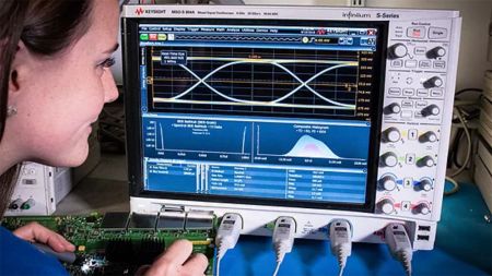 S-SERIE-INFINIIUM | Oscilloscopes Keysight série S / 4 voies, 500 MHz à 8 GHz, 10 bits, écran tactile 15'' 