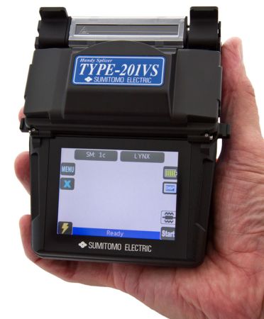 T-201 | Soudeuse fibre optique gaine à gaine 1 axe, pour les raccordements clients FTTH et les réseaux d'entreprises