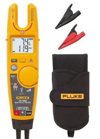T6-1000-KIT | Kit testeur électrique 1 000 V + étui + pinces crocodiles 