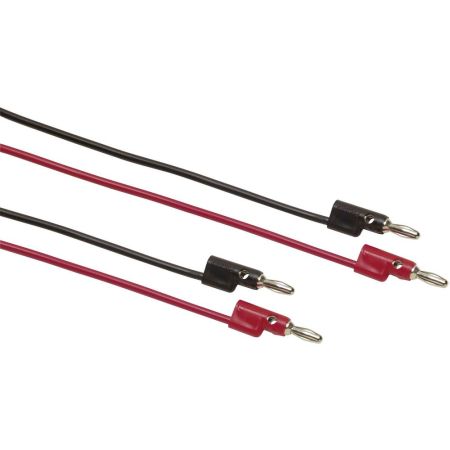 TL930 | Jeu de cordons de mesure avec fiches bananes gigognes Ø4mm, longueur 60 cm 
