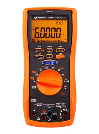 U1282A | Multimètre numérique portable TRMS AC+DC, 60 000 points, avec détection de tension sans contact 
