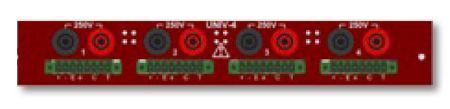 UNIV-4 | Module 4 voies universelles (tension, pont DC, thermocouple, RTD et IEPE) pour DDX100