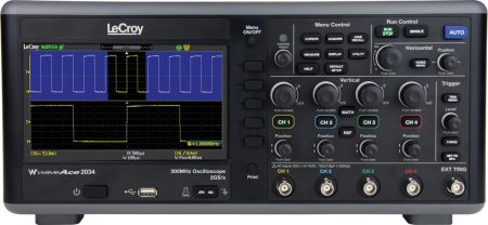 WA2034 | Oscilloscope numérique 4 voies 300 MHz, 1 Géch/s, 12 000 points 