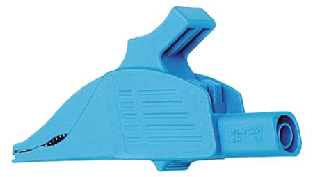 XDK-1033 | Pinces crocodiles dauphin avec douille 4 mm dans le corps isolant 