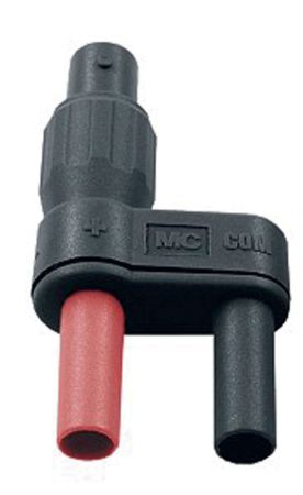 679543-21 | Adaptateur bipolaire équipé d'un connecteur BNC femelle et de deux fiches 2 mm 