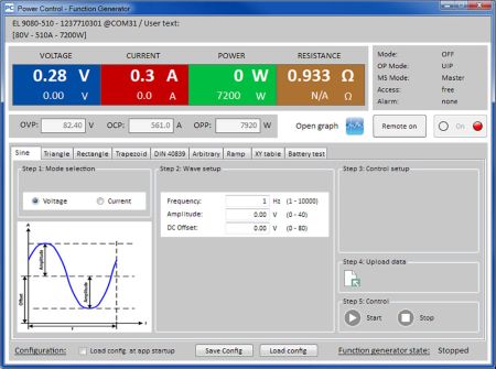 EA-POWER-CONTROL | Logiciel de contrôle pour matériels Elektro Automatik (alimentations et charges) 