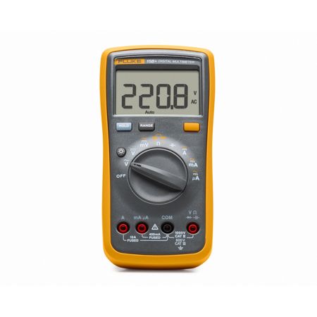 FLUKE-15BPLUS/EUR | Multimètre numérique compact Fluke 15B+, RMS AC, 4000 pts, 1000 V CAT II, 600 V CAT III 