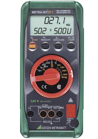 METRAHIT27I | Micro-milliohmmètre portable, multimètre numérique et contrôleur d'isolement 