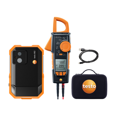 0563862205 | testo 862-2 Kit Électrique : caméra thermique HD et pince TRMS 770-3 