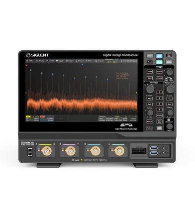 SDS3034X-HD | Oscilloscope numérique 4 voies 350 MHz, 12 bits, 400 Mpts, écran tactile 10.1'' 
