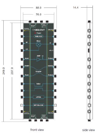 SNA-TB01 | Carte de démonstration avec 11 composants RF, plateforme de test pédagogique pour ingénieurs et enseignants