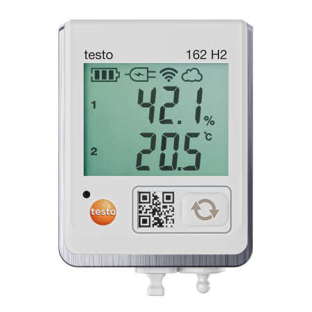 05721625 | Enregistreur WiFi testo 162 H2 avec écran et sonde externe température/humidité 