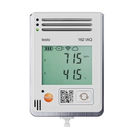 05721626 | Enregistreur WiFi testo 162 IAQ avec capteurs intégrés CO₂, T°, HR et pression 