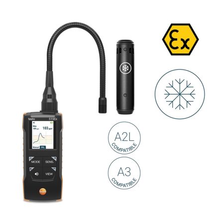 05632515 | testo 515 Ex, Détecteur de fluides frigorigènes, R290, H2 certifié ATEX 