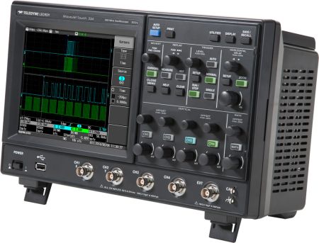 WJ334T | Oscilloscope numérique 4 voies 350 MHz, 1 Géch/s, 2 500 000 points 