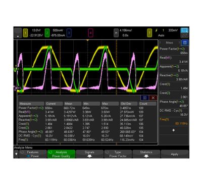 DSOX4PWR | Application d'analyse de puissance 
