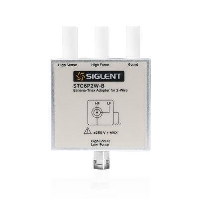STC6P2W-B | Fiche banane vers triaxiale - 2 fils pour SMU siglent SMM3000X 