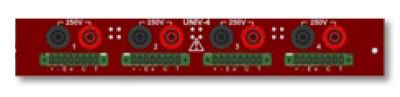 UNIV-4 | Module 4 voies universelles (tension, pont DC, thermocouple, RTD et IEPE) pour DDX100