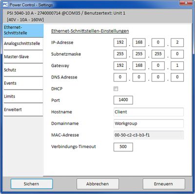 EA-POWER-CONTROL | Logiciel de contrôle pour matériels Elektro Automatik (alimentations et charges) 