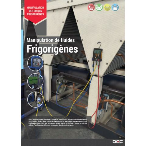 DEC-RV-FLUIDE | Formation en r&eacute;alit&eacute; virtuelle &agrave; la manipulation des fluides frigorig&egrave;nes 