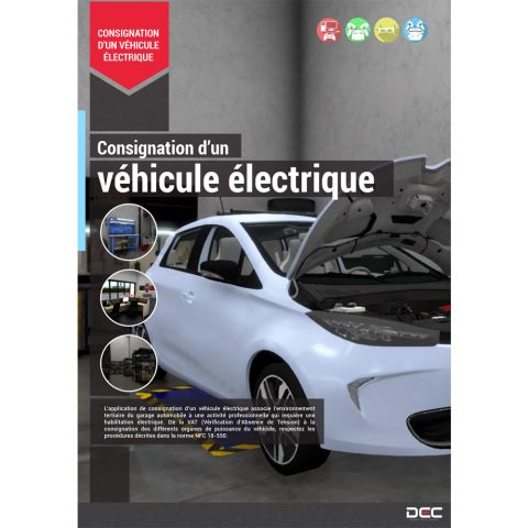 DEC-RV-VE | Formation en r&eacute;alit&eacute; virtuelle &agrave; la consignation d'un v&eacute;hicule &eacute;lectrique 