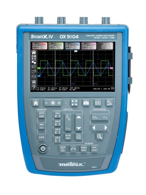 OX9062 | Oscilloscope num&eacute;rique portable 2 voies isol&eacute;es 60 MHz 