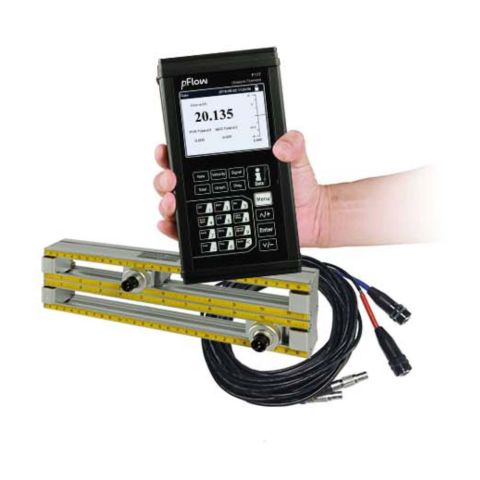 P117-KIT | Kit d&eacute;bitm&egrave;tre &agrave; ultrasons portable en malette, avec deux jeux de transducteurs sur r&egrave;gle et accessoires