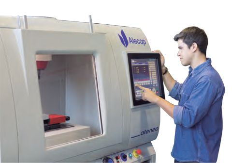 ATENEA | Centre usinage &agrave; commande num&eacute;rique avec PC de commande int&eacute;gr&eacute;e 