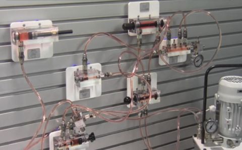 HYDROMODEL-200 | Syst&egrave;me d'&eacute;tude des r&eacute;seaux hydraulique et &eacute;lectrohydraulique 