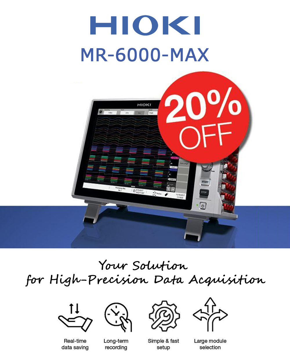 Enregistreur de données HIOKI MR6000-MAX