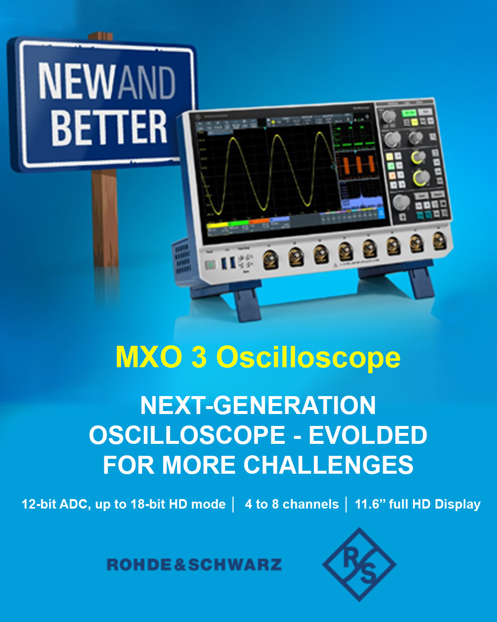 Oscilloscope série MXO 3 Rohde et Schwarz